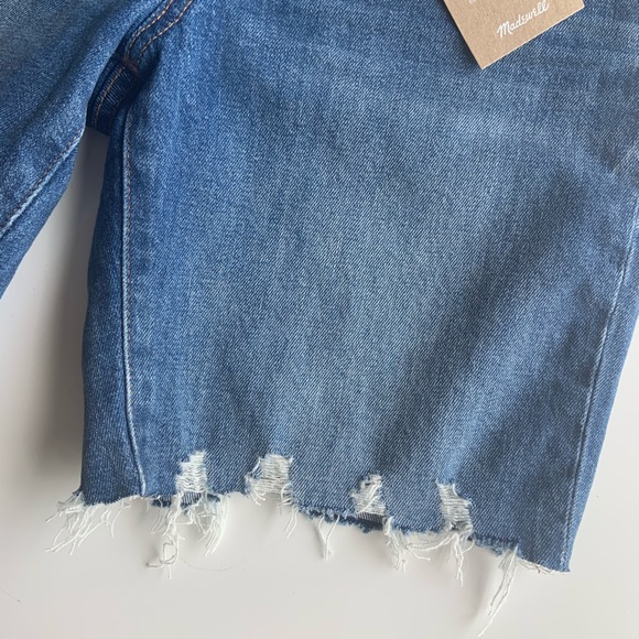 madewell high rise mid length jeans short - Picture 5 of 8